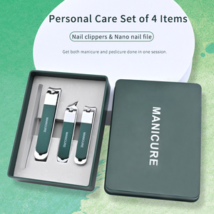 <span class=keywords><strong>Kit</strong></span> <span class=keywords><strong>de</strong></span> Herramientas Profesionales Premium para Manicura y Pedicura, Juego <span class=keywords><strong>de</strong></span> 4 Piezas <span class=keywords><strong>de</strong></span> Cortaúñas <span class=keywords><strong>de</strong></span> Acero Inoxidable para Cuidado Personal - Product Image 4