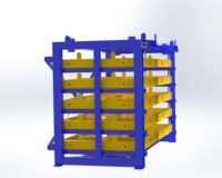 Industrielles Metallblech-Lagersystem Gabelstapler-Handhabung Schwerlast-Regalsystem