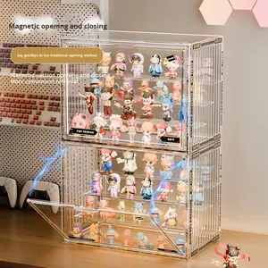 Vitrine Moderne en Acrylique Transparent, Boîte <span class=keywords><strong>de</strong></span> <span class=keywords><strong>Rangement</strong></span> Empilable Multi-Niveaux pour Figurines, Objets <span class=keywords><strong>de</strong></span> Collection et Jouets, Anti-Poussière - <span class=keywords><strong>Grande</strong></span> Vente - Product Image 6