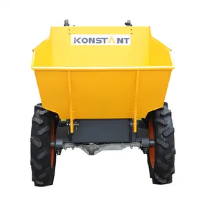 Oem Konstant 5.5hp Benzinemotor Aangedreven 250kgs Laadvermogen Mini Dumper Trucks Voor Bouw/Beton/Boerderij