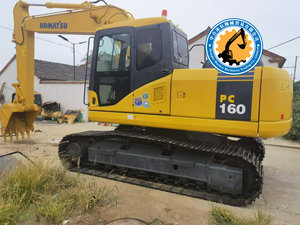 Excavadora usada en buen estado Komatsu PC160 PC110 120 130 160 Máquina de construcción de segunda mano Excavadoras a la venta - Product Image 4