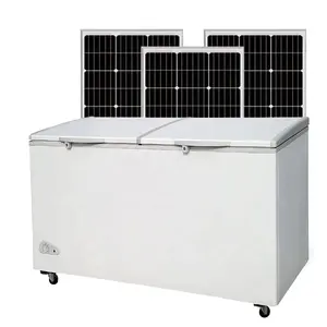 725L Commercial Solar Panel Freezer DC Compressor 24V 36V Chest Freezer