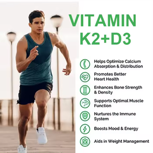 Gélules de <span class=keywords><strong>Vitamine</strong></span> D3 <span class=keywords><strong>K2</strong></span> <span class=keywords><strong>MK7</strong></span> 10000 UI avec Magnésium pour la Santé Osseuse, Supplément Végétalien de Calcium 20000 UI, Capsules de <span class=keywords><strong>Vitamine</strong></span> D3 <span class=keywords><strong>K2</strong></span> - Product Image 4