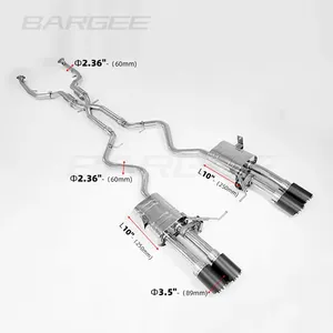 Bargee ท่อไอเสียสำหรับ BMW,ท่อไอเสียสำหรับ BMW M Series E90 E92 E93 M3 2007 ~ 2013 V8 4.0L