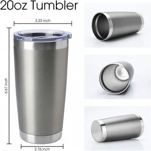 แก้วน้ำสุญญากาศแบบตรงสำหรับพิมพ์ลายซับลิเมชั่น ขนาด 20 ออนซ์ - Product Image 4