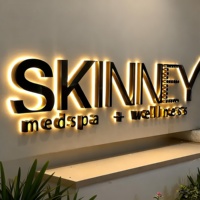 Enseigne lumineuse LED personnalisée pour magasin, logo rétroéclairé, enseignes extérieures en acier inoxydable, lettres 3D