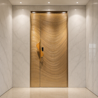 Porte d'entrée en acier de sécurité de conception simple, fabriquée en Chine, pour l'extérieur, porte en acier moderne pour maison
