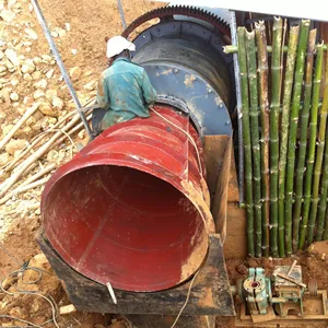 Gold Mining Rotary Scrubber Lavadora: Remoção eficiente argila
