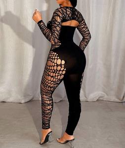 จั๊มสูทวันพีซ Viviblook รุ่น Z103JP01 สปริง/ซัมเมอร์ ใหม่ล่าสุด สีพื้น แขนยาว แฟชั่นผู้หญิง ดีไซน์เว้าช่วงตัว ทรงเข้ารูป เซ็กซี่ - Product Image 3