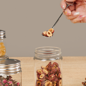 <strong>Wholesale</strong> 180ml 280ml Glass Storage Jars with <strong>Stainless</strong> <strong>Steel</strong> Lid Mason Jar for Honey Pickles Candies Grains Spices Jams - Product Image 3