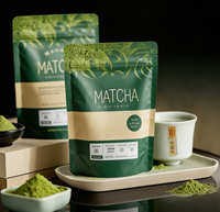 Sacs refermables en Mylar personnalisés pour l'impression numérique, emballage pour café, thé, matcha, sachet biodégradable pour poudre