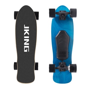 Planche à roulettes électrique populaire pour les enfants débutants, vitesse maximale de 20 km/h, autonomie de 8 km, plateau en bois d'érable en alliage d'aluminium, moteur de 350 W, meilleur cadeau de Noël - Product Image 1