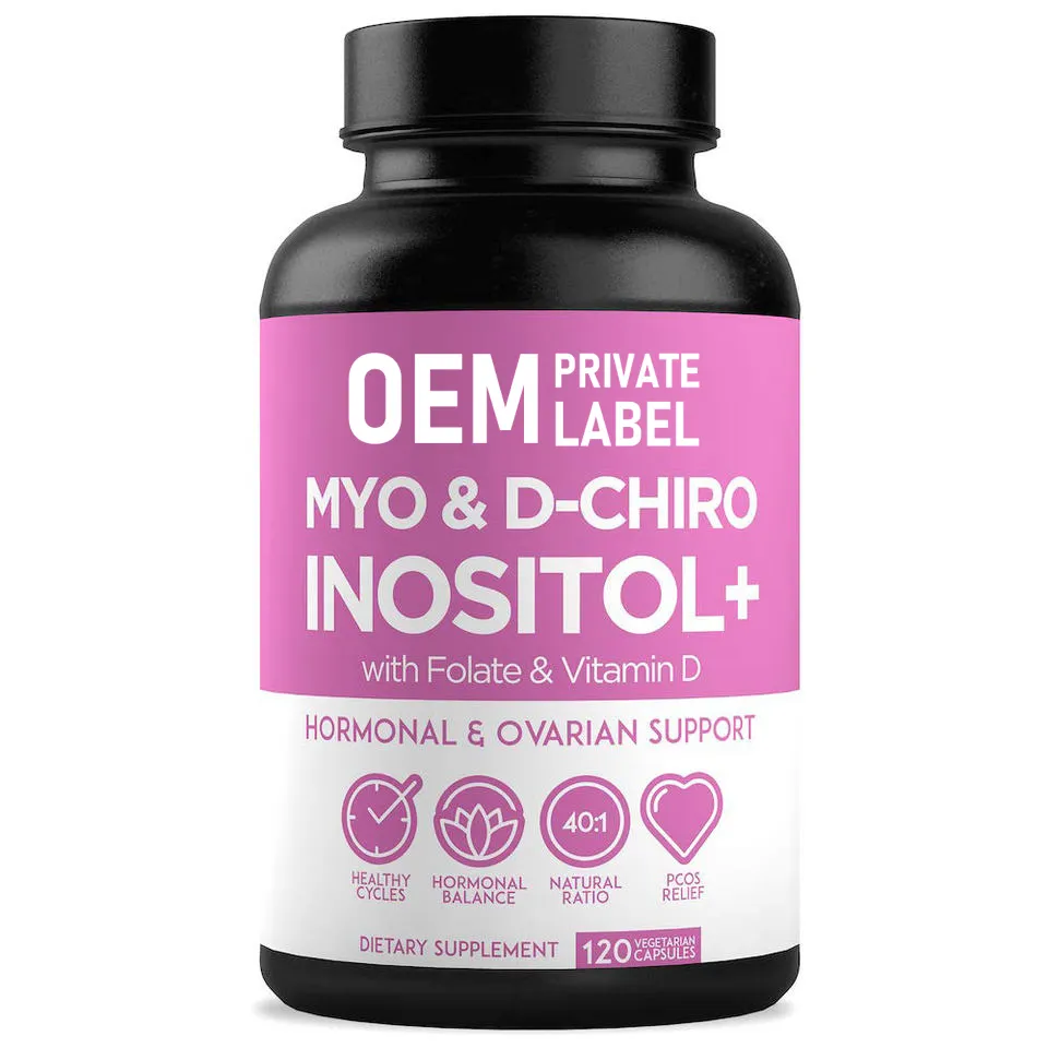 Inositol Capsules Myo En D-Chiro Inositol Capsules Vitamine Supplement Hormoonbalans Gezonde Ovariële Gezondheidssupplement Ondersteuning