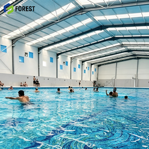 Edificio para Centro Deportivo Acuático de Gran Envergadura, Piscina de Acero Prediseñada Resistente a la Corrosión - Product Image 1