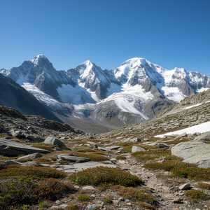 T-shirt a maniche lunghe per alpinismo e arrampicata con bandiera italiana Heartbeat - Product Image 3