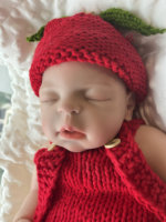 Poupée Reborn en Silicone de 22 Pouces, Corps Entier Peint, Poupée de Mode pour Filles, Sommeil Doux
