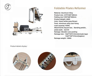 2025 नया डिजाइन पोर्टेबल एल्यूमीनियम फोल्डेबल पिलेट्स रीसेस्टर कॉम्पैक्ट फ्रेमवर्क और समायोज्य फुटबार - Product Image 3