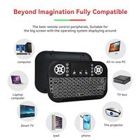 Nuevo Teclado Inalámbrico Mini A8 I8 2022 con Retroiluminación de 7 Colores, 2.4ghz, 7 Colores, Mouse Aéreo con Panel Táctil, Control Remoto para Android TV Box
