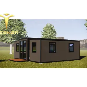 Real Estate Houses Two Bedroom Prefabricated Folding Expandable Ready Malaysia Price 40 Feet Container House