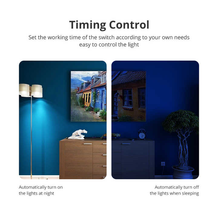 Zemismart Tuya Zigbee White Wall Light Switch - 1 to 6 Gangs