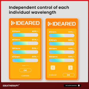 IDEATHERAPY 8 gelombang 630nm 660nm 1060nm APP & Remote kontrol penggunaan rumah perangkat terapi Led terapi lampu merah - Product Image 2