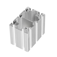 Profilé en aluminium industriel 80120, extrusion d'aluminium robuste pour colonne de châssis d'équipement, base de machine d'automatisation