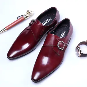 factory supplier fast delivery cow leather good price official shoes men