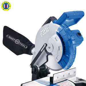 <span class=keywords><strong>Scie</strong></span> à onglets coulissante électrique professionnelle C-Mart de haute qualité, 1600 W, 255 mm, en aluminium, haute précision, plateau tournant - Product Image 2