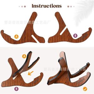 Soporte de guitarra plegable en forma de X de madera para guitarra clásica y folclórica, soporte de exhibición para mesa - Product Image 4