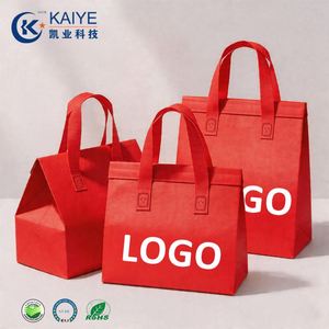 Wholesale Insulated Food Delivery Bag Custom Logo Non Woven Thermal Takeaway Bag Low MOQ Manufacturer - Product Image 4