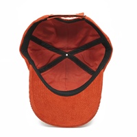 Casquette de baseball en velours côtelé souple non structurée à 6 panneaux, texture côtelée, broderie logo vintage, personnalisable avec faible MOQ, pour marque streetwear professionnelle