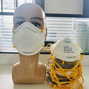 <span class=keywords><strong>Mascarilla</strong></span> desechable FFP2 con forma de copa, antipolvo, transpirable, EN 149, con válvula y correas para la cabeza, media <span class=keywords><strong>mascarilla</strong></span> facial para lijado - Product Image 1