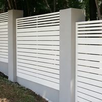 Clôture en bois plastique HDPE de qualité supérieure, anti-escalade, imperméable, clôture WPC pour villa