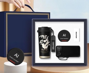 Holiday Custom Logo Gift Pu Notebook Metal Pen USB Power Bank Thermos Cup y <span class=keywords><strong>Bluetooth</strong></span> Speaker All-in-One Gift Sets - Product Image 6