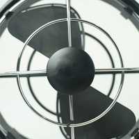 Ventilateur d'évacuation silencieux rotatif à 360 degrés, 12V, étanche, pour extérieur, camping-car, caravane, bateau, remorque, avec réglage multi-angles
