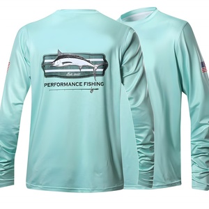 Camisa de Pesca Personalizada con Logotipo, Transpirable, de Manga Larga, Secado Rápido, Protección UV UPF 50, Poliéster Resistente para Hombre - Product Image 5