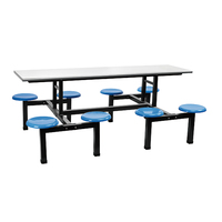 Meubles scolaires bon marché, table de cantine de restaurant, table pliante mobile, ensemble de chaises, carton, rectangle moderne, rare, article scolaire