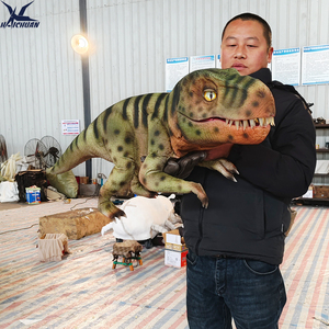 Marioneta de <span class=keywords><strong>Mano</strong></span> de Tiranosaurio Rex Mecánico Realista, Accesorio de Dinosaurio Animatrónico para Fiestas Infantiles, Exposiciones Educativas y Cabinas de Fotos - Product Image 2