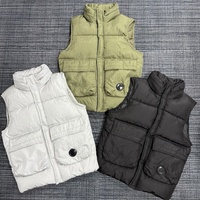 Veste sans manches vintage décontractée et chaude CP Luxury Fashion Company 100% duvet isolant pour hommes