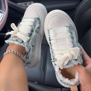 Zapatos Vulcanizados de Estilo Deportivo para Caminar, Zapatos de Moda para Mujer, Zapatillas de Cuero Casuales - Product Image 2