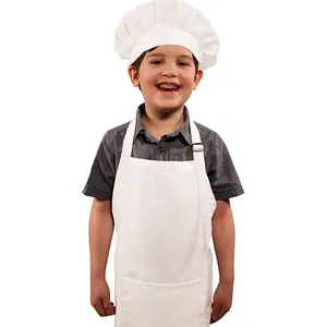 Водонепроницаемый Фартук KEFEI для приготовления пищи, Детский фартук, набор для выпечки с шляпой