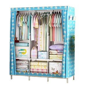 Dortoir cadre en acier renforcé combinaison minimaliste garde-robe moderne - Product Image 1