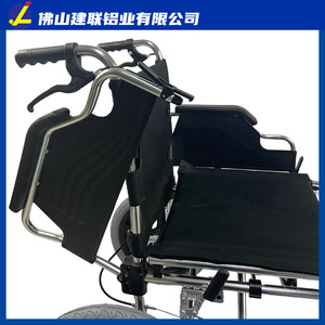 Fauteuil roulant pliable en alliage d'aluminium léger, pneus pleins de 16 pouces, système de freinage double, pour personnes âgées, utilisation manuelle - Product Image 4