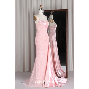 Robe de Mariée Sirène Femme de Haute Qualité, Encolure Carrée, Dos Nu, Soutien-Gorge Intégré, Écologique, Longueur Ras du Sol, Traîne Courte Gauche - Product Image 2