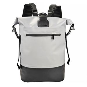 Cross-Border Hot Sale Outdoor Waterproof PVC Sports Hiking Rafting Camping Bucket Backpack Double Shoulder Bag 25L Unisex - Product Image 1