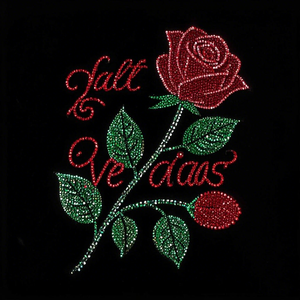 Thiết Kế Hotfix Motif Thạch Truyền Nhiệt Sticker Vòng Rose Cho Giày Hàng May Mặc Túi Hũ-Flatback Chất Liệu Thủy Tinh - Product Image 4