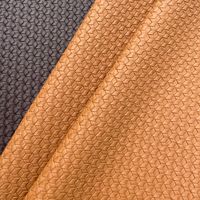 Tissu Rexine à Motifs en Relief de 0,9 mm, Tissu Synthétique Faux Cuir à Tressage en Panier, PVC pour la Fabrication de Sacs, Housse de Téléphone