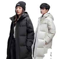 Nouvelle veste pour femme Zhongxi, vêtements d'hiver pour couple, longue veste d'extérieur, épaisse, ample, uniforme scolaire, motif 3D