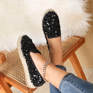 Mocassini moda donna punta rotonda con paillettes in stile vacanza <span class=keywords><strong>espadrillas</strong></span> - Product Image 2