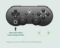 Manette de jeu sans fil 8BitDo SN30 Pro pour Microsoft, édition coopération, gyroscope six axes, bouton Turbo, moteur de vibration pour Android